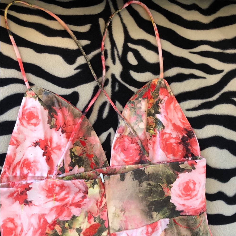 Sexy floral midi dress
